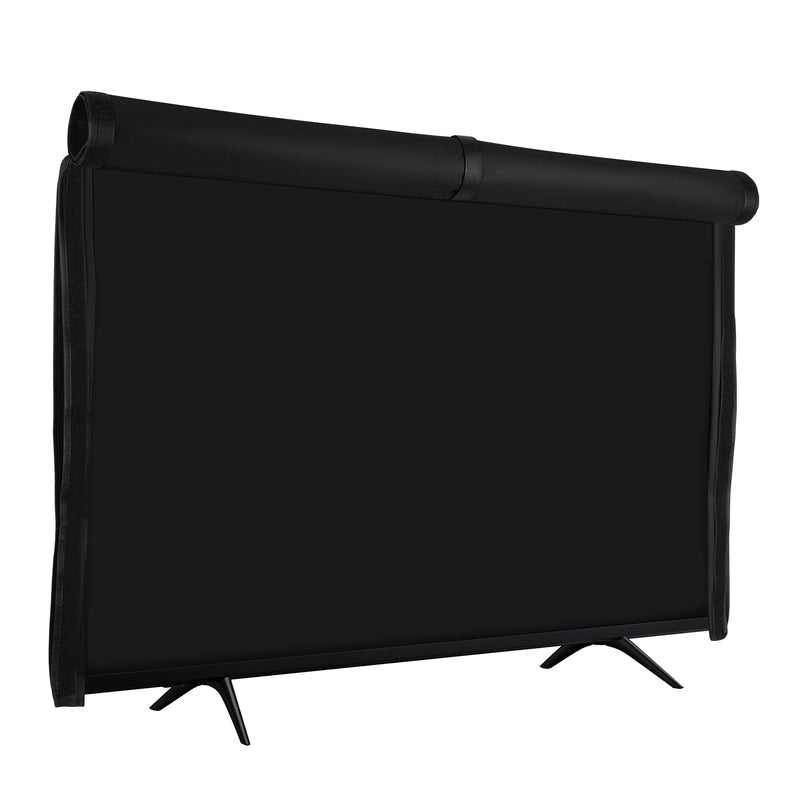 kwmobile Schutzhülle für 55" TV Hülle - Fernseher Bildschirmschutz Abdeckung - flexible TV Bildschirm Staubschutzhülle - Schwarz Schwarz  
