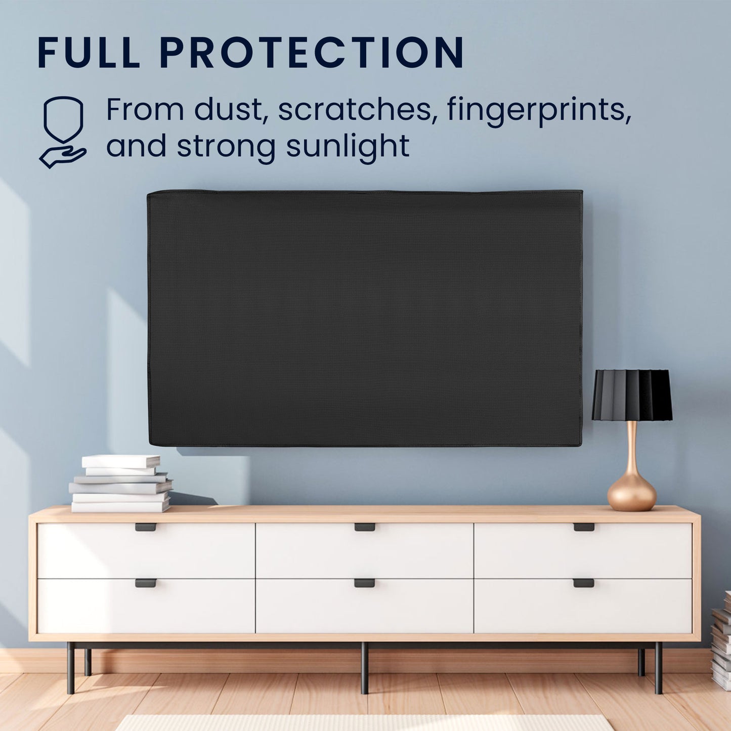 kwmobile Schutzhülle für 55" TV Hülle - Fernseher Bildschirmschutz Abdeckung - flexible TV Bildschirm Staubschutzhülle