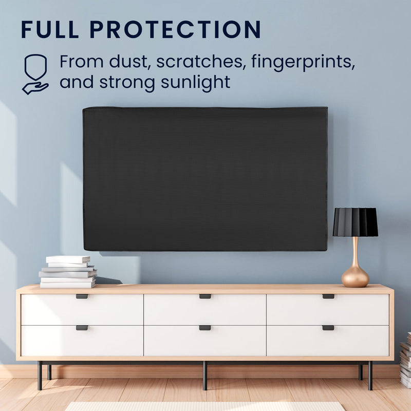 kwmobile Schutzhülle für 55" TV Hülle - Fernseher Bildschirmschutz Abdeckung - flexible TV Bildschirm Staubschutzhülle