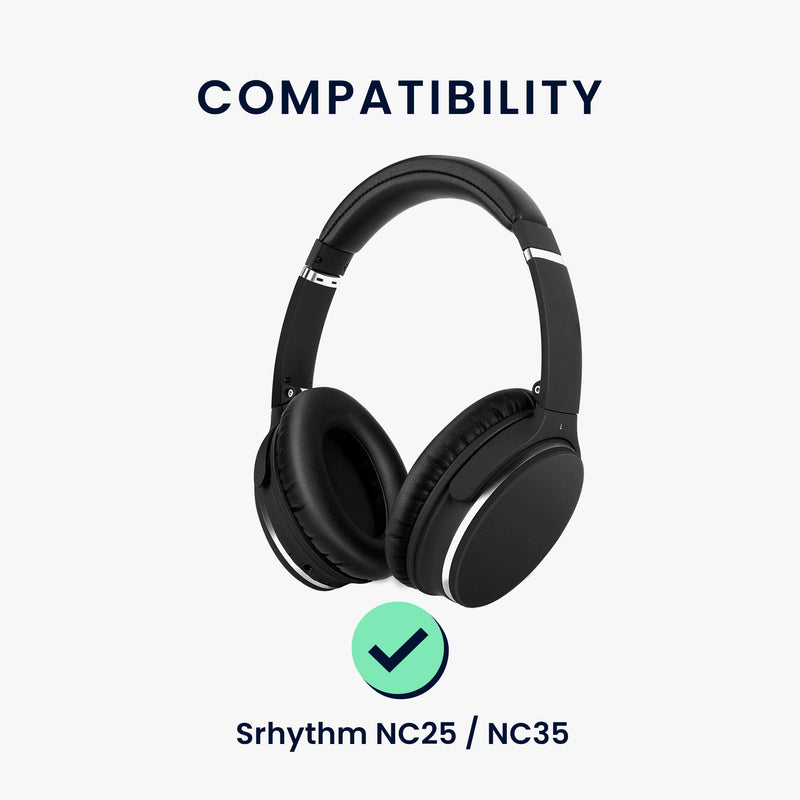 kwmobile Ohr Polster für Srhythm NC25 / NC35 Noise Cancelling Kopfhörer Ersatzteile Over Ear Headphones