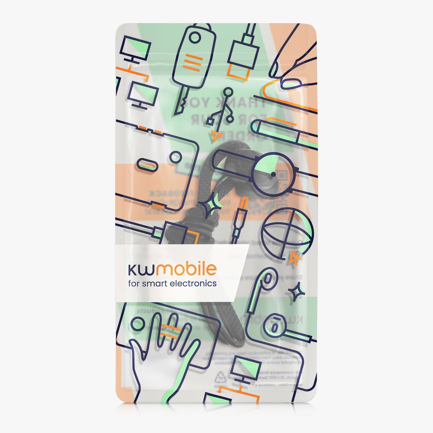 kwmobile Halteband kompatibel mit Sony WF-1000XM5 Headphones - Kopfhörer Halter Band Strap