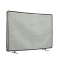 kwmobile 24" TV Abdeckung Indoor - Fernseher Hülle Bildschirmschutz Abdeckung - TV Bildschirm Staubschutzhülle - Fernsehabdeckung - Leinen Hellgrau Hellgrau  