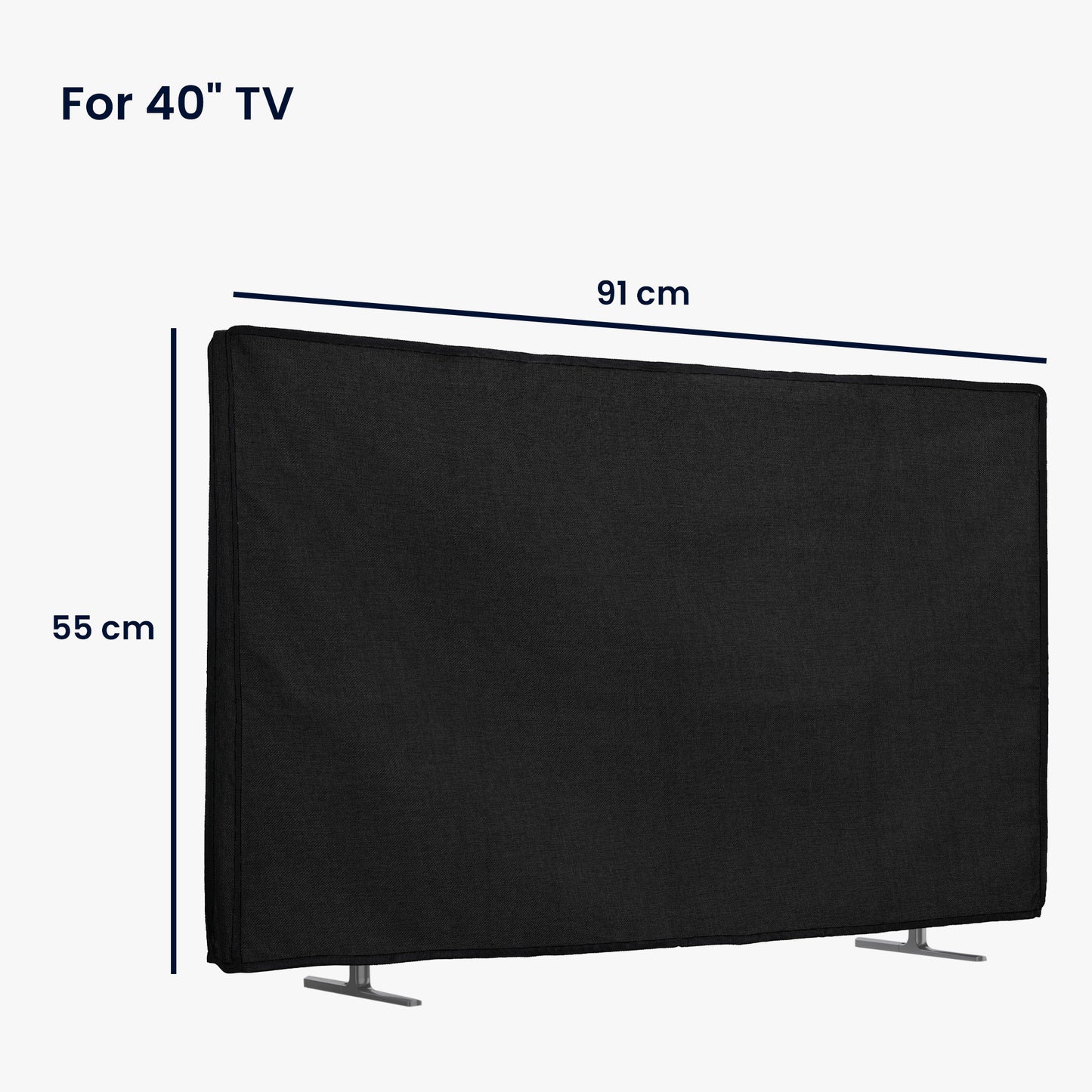 kwmobile 40" TV Abdeckung Indoor Fernseher Hülle Bildschirmschutz Abdeckung TV Bildschirm Staubschutzhülle Fernsehabdeckung