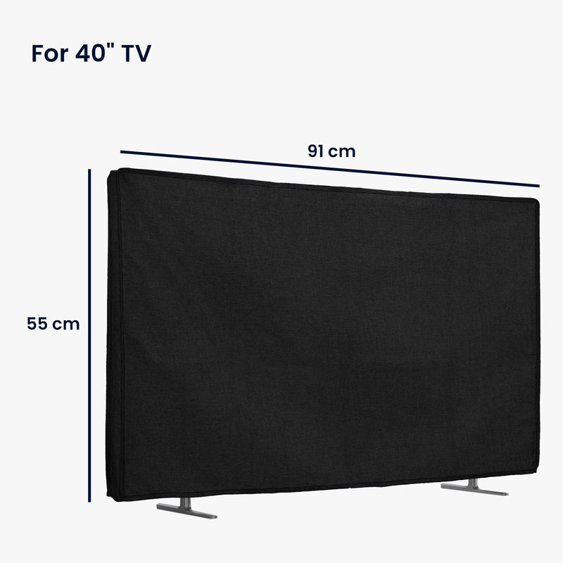 kwmobile 40" TV Abdeckung Indoor Fernseher Hülle Bildschirmschutz Abdeckung TV Bildschirm Staubschutzhülle Fernsehabdeckung