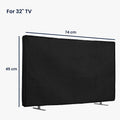 kwmobile 32" TV Abdeckung Indoor - Fernseher Hülle Bildschirmschutz Abdeckung - TV Bildschirm Staubschutzhülle - Fernsehabdeckung