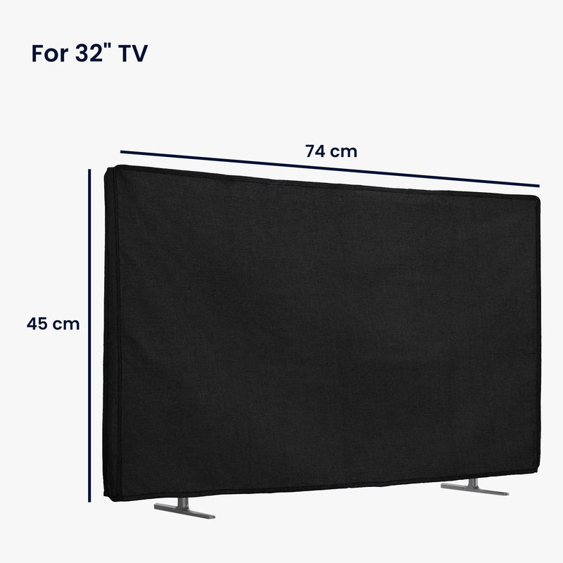 kwmobile 32" TV Abdeckung Indoor - Fernseher Hülle Bildschirmschutz Abdeckung - TV Bildschirm Staubschutzhülle - Fernsehabdeckung