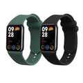 kwmobile 2x Uhrenarmband für Xiaomi Mi Band 8 Pro Armband - Fitnesstracker Band Set aus TPU Silikon - Ersatzarmband Smartwatch - Schwarz Dunkelgrün Schwarz  [dsg02]