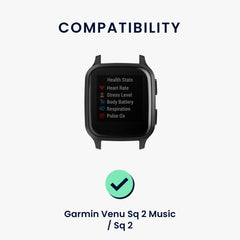 kwmobile Armband kompatibel mit Garmin Venu Sq 2 Music / Sq 2 / Vivoactive 6 / Vivoactive 5 - Fitnesstracker