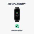 kwmobile Armband kompatibel mit Oppo Band Sport Fitnesstracker Sportarmband Band Innenmaße von 14 - 22 cm