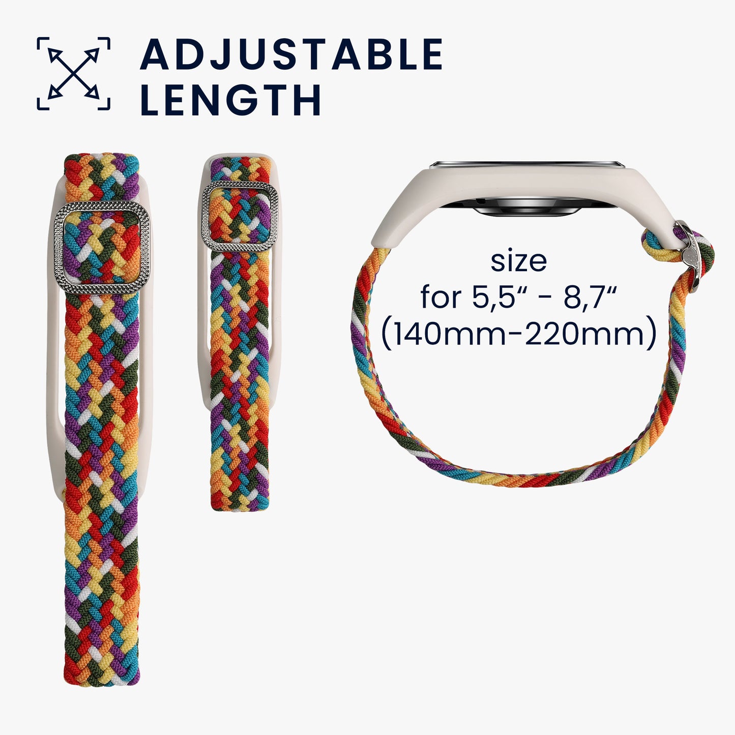 kwmobile Armband kompatibel mit Oppo Band Sport Fitnesstracker Sportarmband Band Innenmaße von 14 - 22 cm