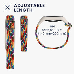 kwmobile Armband kompatibel mit Oppo Band Sport Fitnesstracker Sportarmband Band Innenmaße von 14 - 22 cm - Mehrfarbig