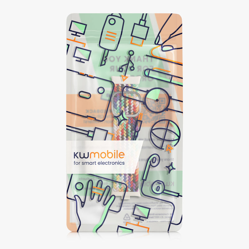 kwmobile Armband kompatibel mit Xiaomi Smart Band 8 Pro / Band 9 Pro / Redmi Watch 5 / Redmi Watch 4 - Fitnesstracker Sportarmband - Innenmaße von 15 - 18,5 cm