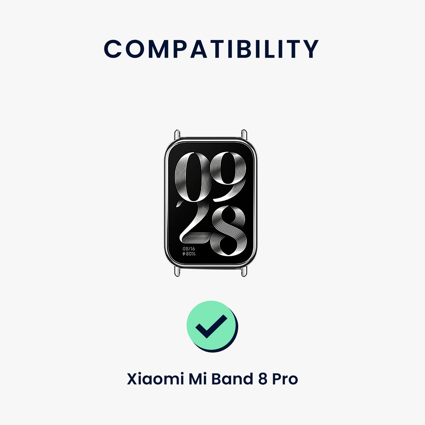 kwmobile Armband kompatibel mit Xiaomi Smart Band 8 Pro / Band 9 Pro / Redmi Watch 5 / Redmi Watch 4 - Fitnesstracker Sportarmband - Innenmaße von 15 - 18,5 cm