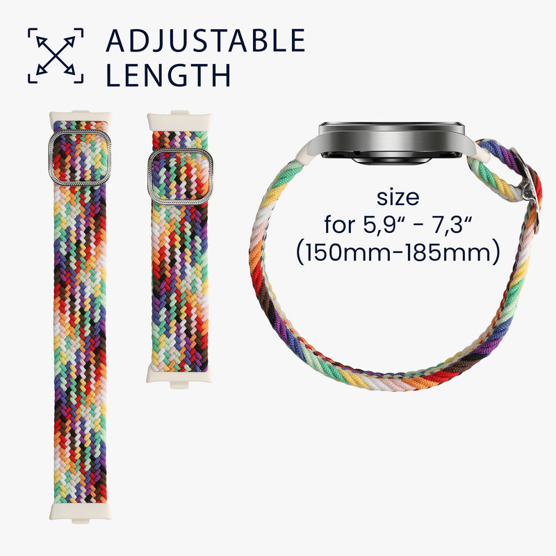 kwmobile Armband kompatibel mit Xiaomi Smart Band 8 Pro / Band 9 Pro / Redmi Watch 5 / Redmi Watch 4 - Fitnesstracker Sportarmband - Innenmaße von 15 - 18,5 cm