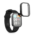 kwmobile Glas Hülle für Xiaomi Smart Band 8 Pro / Smart Band 9 Pro Schutzhülle Fullbody Fitnesstracker Case Set