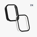 kwmobile Glas Hülle für Xiaomi Smart Band 8 Pro / Smart Band 9 Pro Schutzhülle Fullbody Fitnesstracker Case Set
