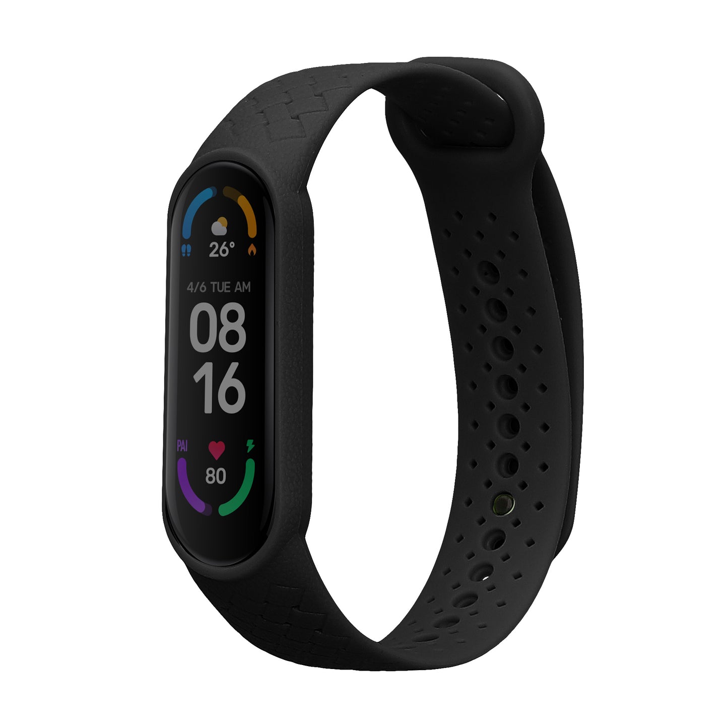 kwmobile Silikon Uhrenarmband für Xiaomi Mi Smart Band 6 / Mi Band 6 / Band 5 Armband - Ersatzarmband für Fitnesstracker - Wechselarmband Smartwatch - Schwarz Schwarz  