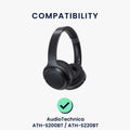 kwmobile Ohr Polster für AudioTechnica ATH-S200BT / ATH-S220BT Ohrpolster Ersatz Kopfhörer Ersatzteile Over Ear Headphones