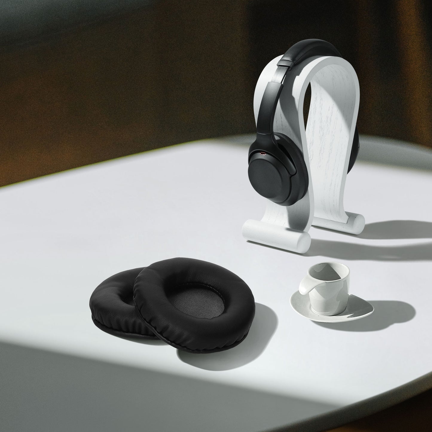kwmobile Ohr Polster für AudioTechnica ATH-S200BT / ATH-S220BT Ohrpolster Ersatz Kopfhörer Ersatzteile Over Ear Headphones