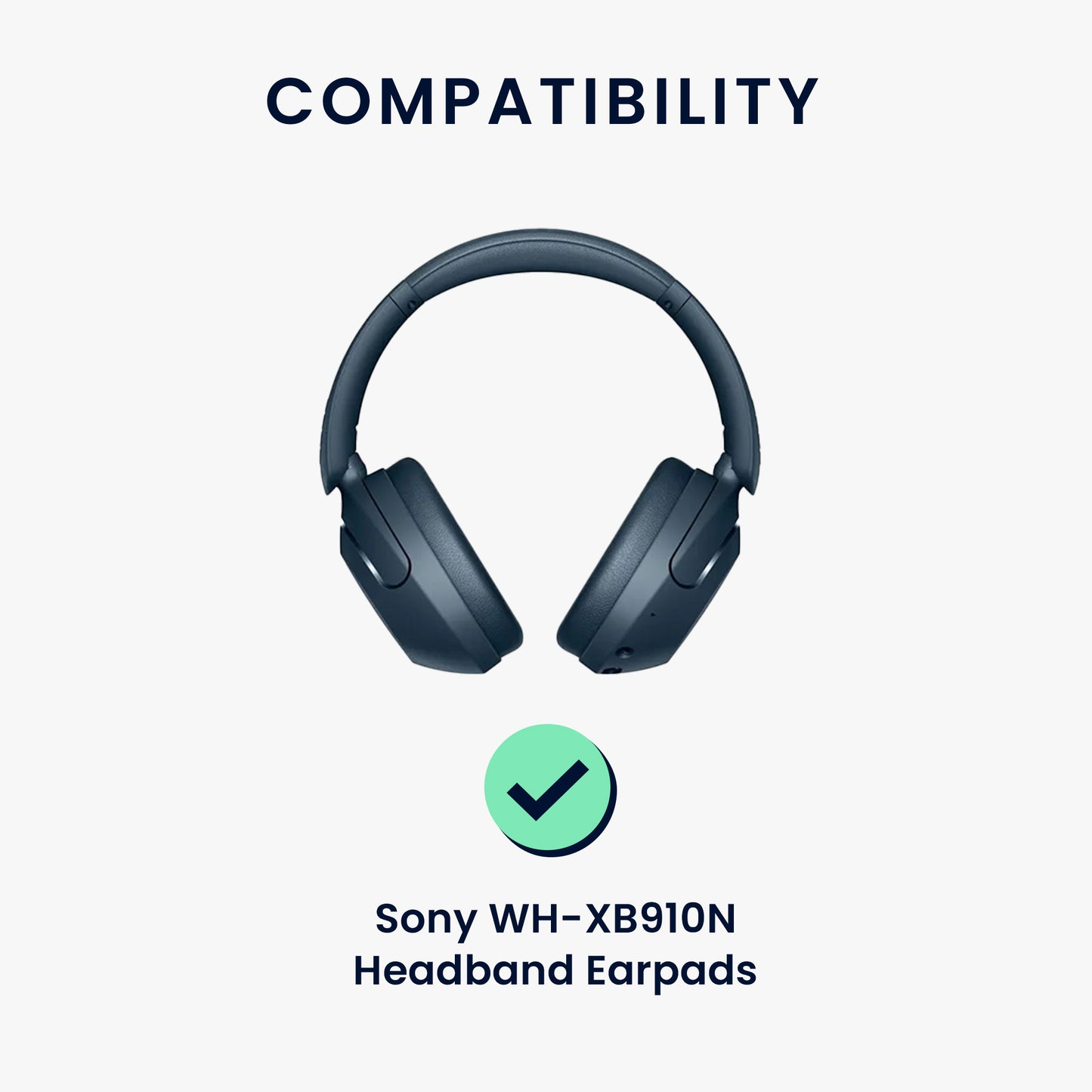kwmobile Kopfband Abdeckung Ohrpolster Set kompatibel mit Sony WH-XB910N - Headband Case - Kopfhörer Ersatz Polster - Schutz