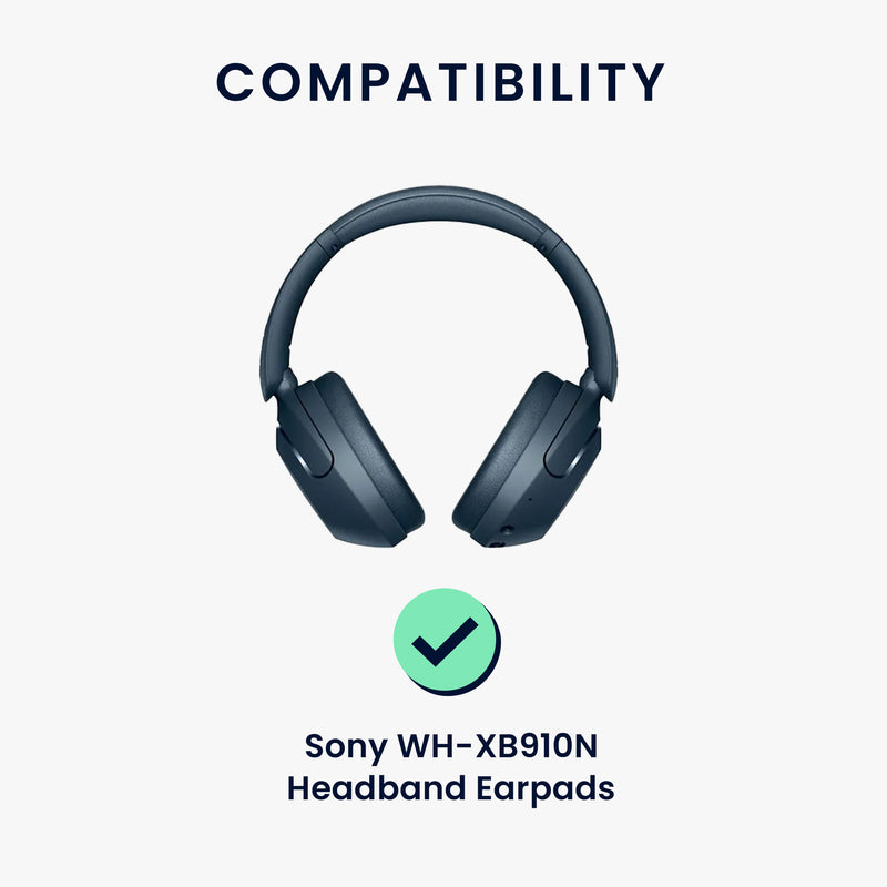 kwmobile Kopfband Abdeckung Ohrpolster Set kompatibel mit Sony WH-XB910N - Headband Case - Kopfhörer Ersatz Polster - Schutz