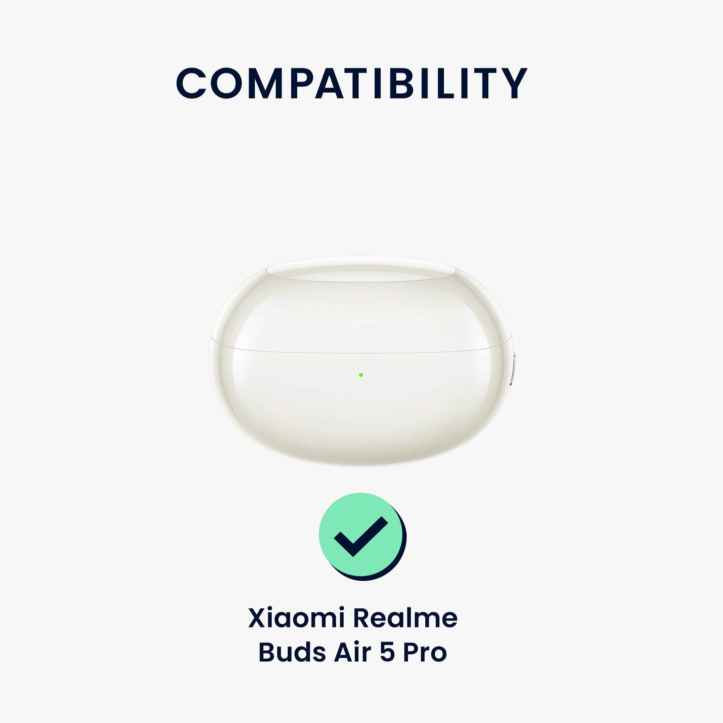 kwmobile Hülle kompatibel mit Xiaomi Realme Buds Air 5 Pro Hülle Kopfhörer Case TPU Cover Schutzhülle