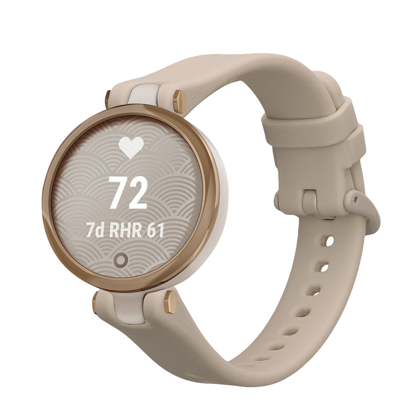 kwmobile Silikon Uhrenarmband für Garmin Lily Sport Armband - Ersatzarmband für Fitnesstracker - Wechselarmband Smartwatch - Beige Beige  