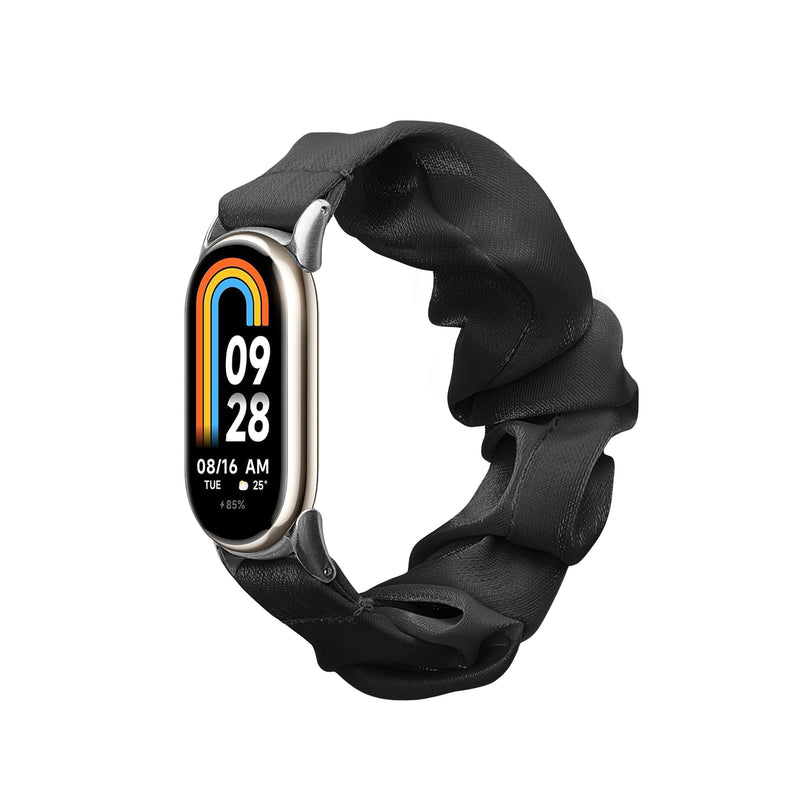 kwmobile Ersatz Armband kompatibel mit Xiaomi Mi Band 10 / Mi Band 9 / 8 - Smartwatch Scrunchie Haargummi Design - Innenmaße 14 - 19 cm