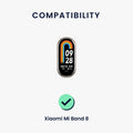 kwmobile Ersatz Armband kompatibel mit Xiaomi Mi Band 10 / Mi Band 9 / 8 - Smartwatch Scrunchie Haargummi Design - Innenmaße 14 - 19 cm