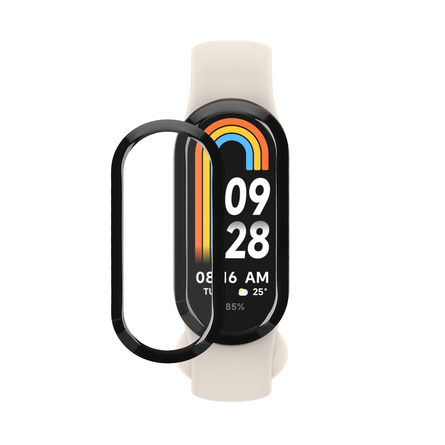 kwmobile 2x Transparente Displayschutzfolie kompatibel mit Xiaomi Mi Band 8 Folie - Schutzfolie für Fitness Tracker - robuster Displayschutz Transparent  