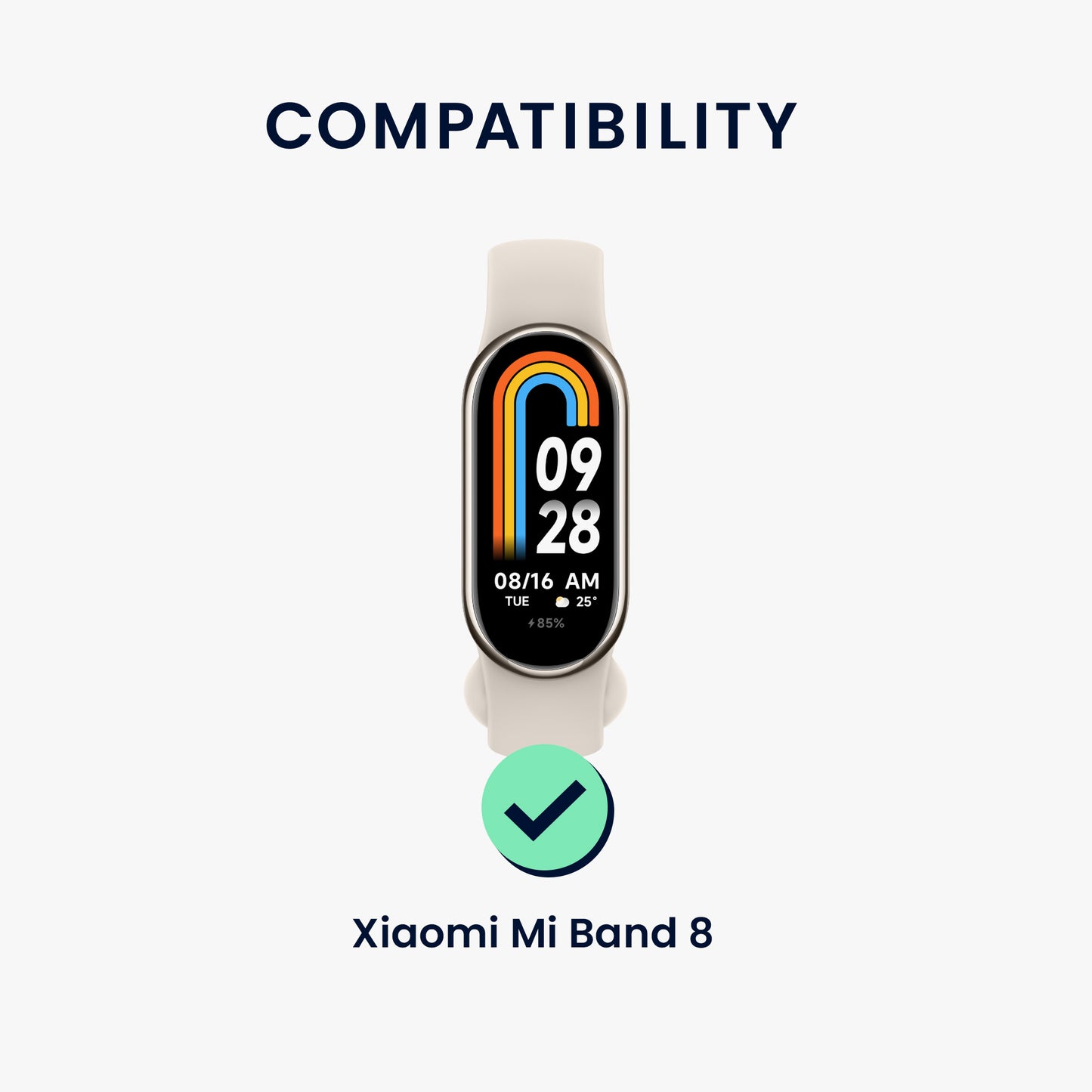 kwmobile Displayschutzfolie kompatibel mit Xiaomi Mi Band 8 Folie - Schutzfolie für Fitness Tracker - robuster Displayschutz