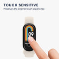 kwmobile Displayschutzfolie kompatibel mit Xiaomi Mi Band 8 Folie - Schutzfolie für Fitness Tracker - robuster Displayschutz