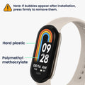 kwmobile Displayschutzfolie kompatibel mit Xiaomi Mi Band 8 Folie - Schutzfolie für Fitness Tracker - robuster Displayschutz