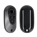 kwmobile Autoschlüssel Hülle kompatibel mit Mercedes Benz 3-Tasten Smart Autoschlüssel - Schlüsselhülle Silikon Cover