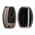 kwmobile Autoschlüssel Hülle kompatibel mit Mercedes Benz 2-Tasten Autoschlüssel (nur Keyless Go) - Schlüsselhülle Silikon Cover