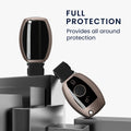 kwmobile Autoschlüssel Hülle kompatibel mit Mercedes Benz 2-Tasten Autoschlüssel (nur Keyless Go) - Schlüsselhülle Silikon Cover
