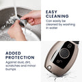 kwmobile Autoschlüssel Hülle kompatibel mit Mercedes Benz 2-Tasten Autoschlüssel (nur Keyless Go) - Schlüsselhülle Silikon Cover
