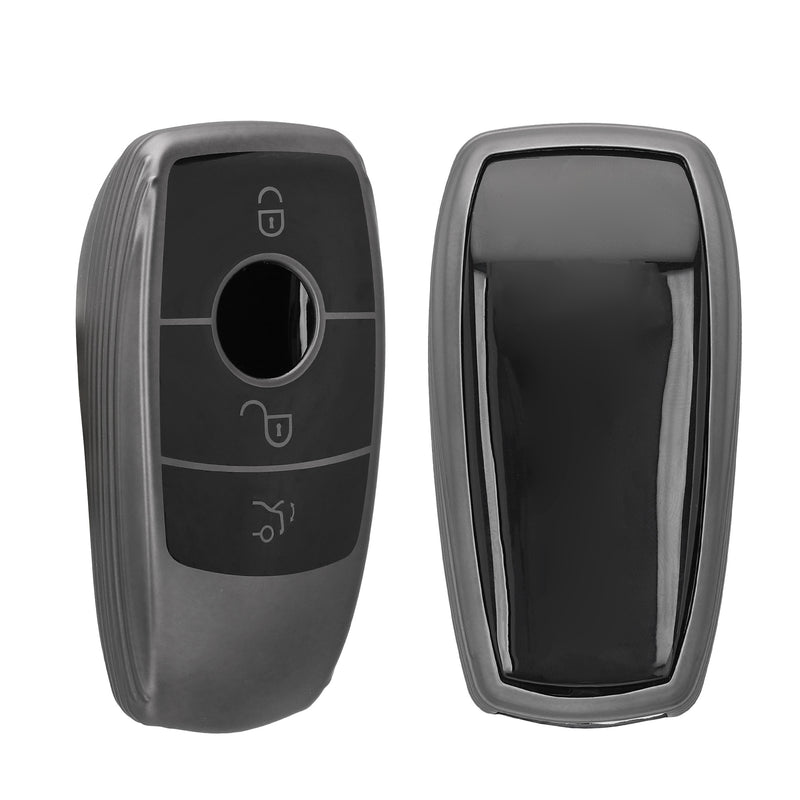 kwmobile Autoschlüssel Hülle kompatibel mit Mercedes Benz Smart Key Autoschlüssel (nur Keyless) - Schlüsselhülle Silikon Cover