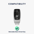 kwmobile Autoschlüssel Hülle kompatibel mit Mercedes Benz Smart Key Autoschlüssel (nur Keyless) - Schlüsselhülle Silikon Cover