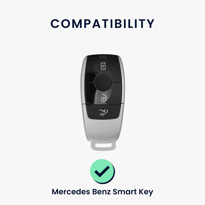kwmobile Autoschlüssel Hülle kompatibel mit Mercedes Benz Smart Key Autoschlüssel (nur Keyless) - Schlüsselhülle Silikon Cover