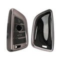 kwmobile Autoschlüssel Hülle kompatibel mit BMW 3-Tasten Smart Key Autoschlüssel - Schlüsselhülle Silikon Cover