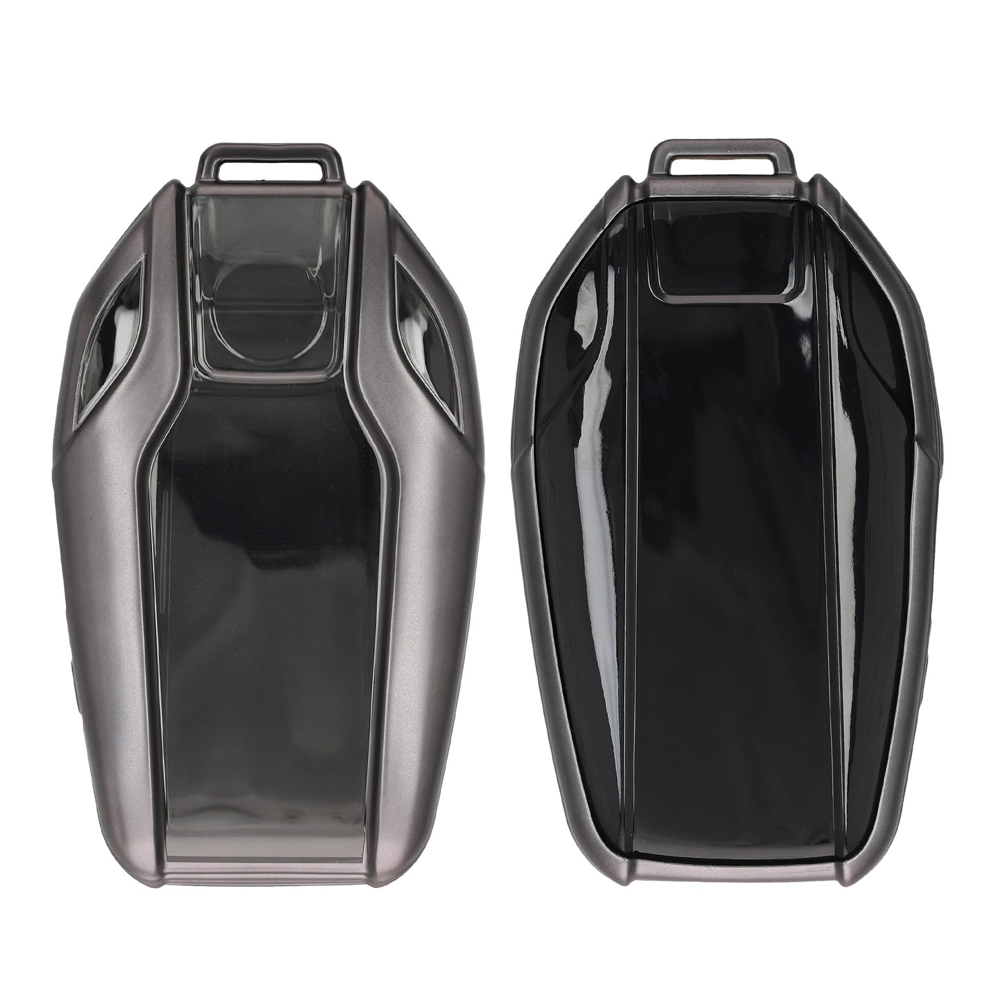 kwmobile Autoschlüssel Hülle kompatibel mit BMW Display Key Autoschlüssel - Schlüsselhülle Silikon Cover - Schwarz matt Schwarz Schwarz matt  [dsg01]