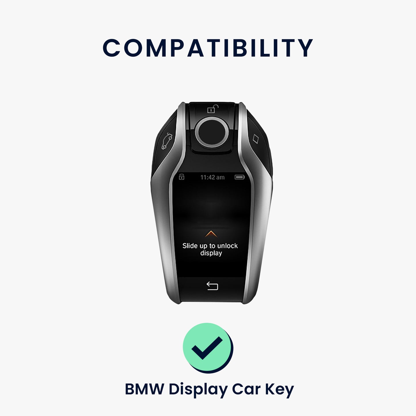 kwmobile Autoschlüssel Hülle kompatibel mit BMW Display Key Autoschlüssel - Schlüsselhülle Silikon Cover