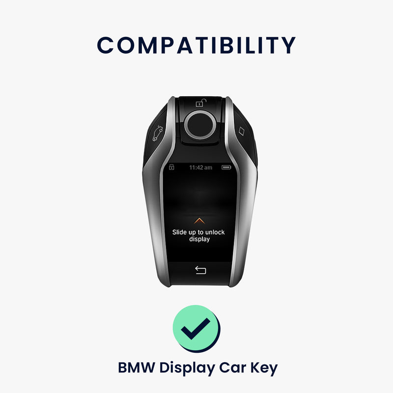 kwmobile Autoschlüssel Hülle kompatibel mit BMW Display Key Autoschlüssel - Schlüsselhülle Silikon Cover