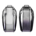 kwmobile Autoschlüssel Hülle kompatibel mit BMW Display Key Autoschlüssel - Schlüsselhülle Silikon Cover - Dunkelgrau Silber Dunkelgrau  [dsg02]