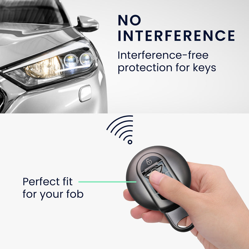 kwmobile Autoschlüssel Hülle kompatibel mit Mini 3-Tasten Smart Key Autoschlüssel - Schlüsselhülle Silikon Cover