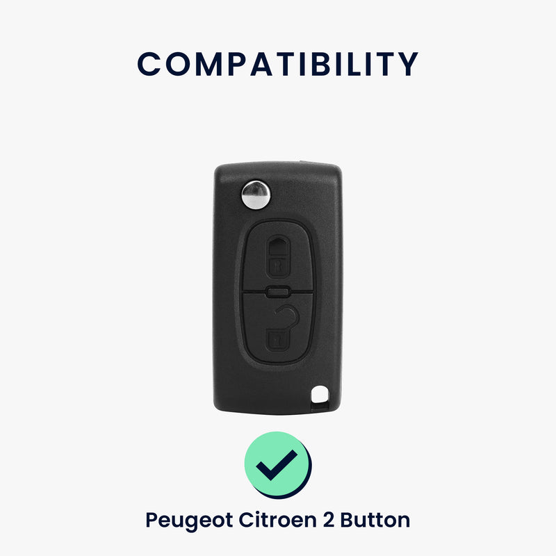 Silikon Hülle kompatibel mit Peugeot Citroen Autoschlüssel