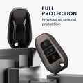 kwmobile Autoschlüssel Hülle kompatibel mit Peugeot Citroen 3-Tasten Smartkey Autoschlüssel (nur Keyless Go) Schlüsselhülle Silikon Cover