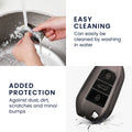 kwmobile Autoschlüssel Hülle kompatibel mit Peugeot Citroen 3-Tasten Smartkey Autoschlüssel (nur Keyless Go) Schlüsselhülle Silikon Cover