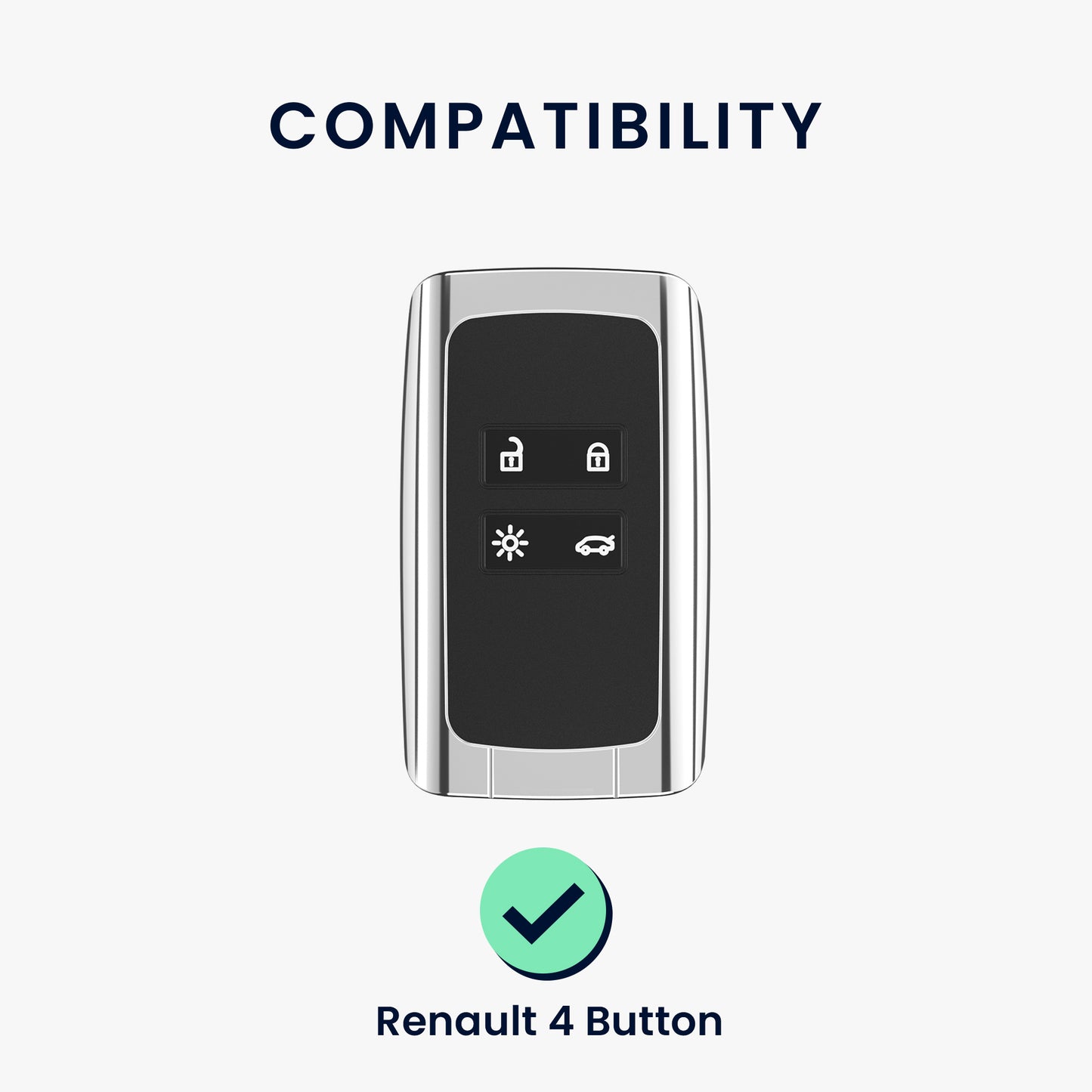 Silikon Hülle kompatibel mit Renault Autoschlüssel